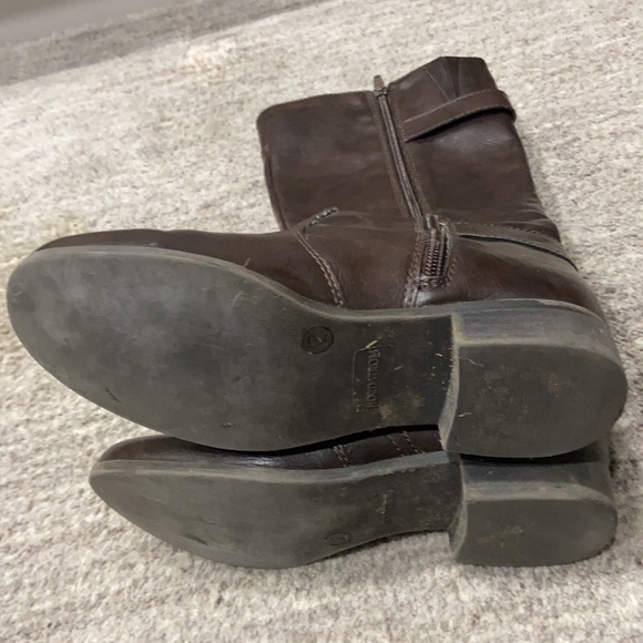 Nordstrom Girls Brown Leather Sz 2 - Picture 6 of 6